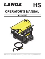 Preview for 1 page of Landa HS-3000 Operator'S Manual