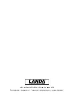 Preview for 26 page of Landa ? PDE4-3000 Operator'S Manual