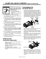 Preview for 20 page of Landa PE3-1100 Operator'S Manual