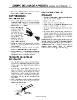 Предварительный просмотр 21 страницы Landa PE3-1100 Operator'S Manual
