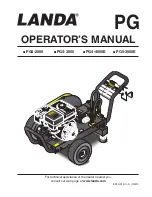 Предварительный просмотр 1 страницы Landa PG Series Operator'S Manual