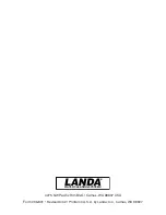 Preview for 34 page of Landa PG4-15321 Operator'S Manual