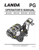 Preview for 1 page of Landa PG4-2000 Operator'S Manual