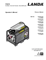 Предварительный просмотр 1 страницы Landa PGHW4-3000 Operator'S Manual