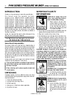 Предварительный просмотр 4 страницы Landa PHW2-1100 Operator'S Manual