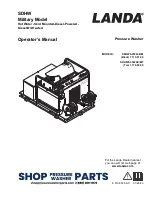 Предварительный просмотр 1 страницы Landa SDHW Series Operator'S Manual