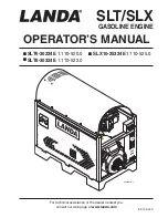 Preview for 1 page of Landa SLT5-30224E 1.110-518.0 Operator'S Manual