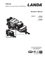 Preview for 1 page of Landa TR-3500 Operator'S Manual