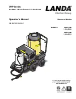 Предварительный просмотр 1 страницы Landa VHP Series Operator'S Manual