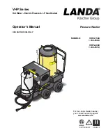 Landa VHP Series Operator'S Manual preview