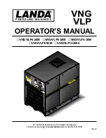 Preview for 1 page of Landa VLP10-2000 Operator'S Manual