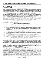 Предварительный просмотр 22 страницы Landa ZF2-10021D Operator'S Manual