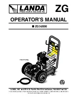 Предварительный просмотр 1 страницы Landa ZG3-2000 Operator'S Manual