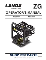 Предварительный просмотр 1 страницы Landa ZG3-2300 Operator'S Manual