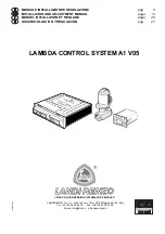 Landi Renzo A1 V05 Installation And Adjustment Manual preview