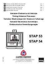 Landi Renzo STAP 53 Installation And Adjustment Manual предпросмотр