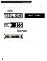 Preview for 12 page of Landice 72069 Owner'S Manual