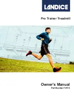 Landice Pro Trainer Owner'S Manual preview