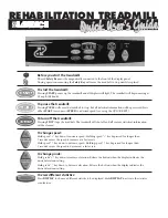 Preview for 2 page of Landice Rehabilitation Treadmill Owner'S Manual