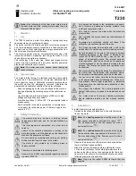 Preview for 1 page of Landis & Gyr ULTRAHEAT T230 Operating And Installation Instruction