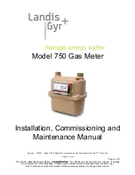 Preview for 1 page of Landis+Gyr 750 Installation, Commissioning And Maintenance Manual