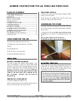 Preview for 30 page of L&L Kiln Mfg, Inc. Fuego Instruction Manual