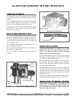 Preview for 2 page of L&L Kiln Mfg, Inc. VENT-SURE DOWNDRAFT Instructions Manual