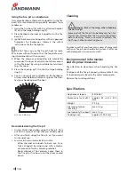 Preview for 8 page of Landmann 11760 Assembly And Operating Manual