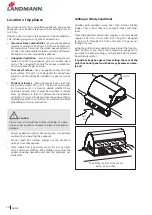 Preview for 20 page of Landmann 12113 Assembly And Operating Manual