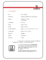 Preview for 3 page of Landmann 12202 Assembly Instruction Manual