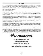 Preview for 32 page of Landmann 12302 Assembly, Care And Use Instructions