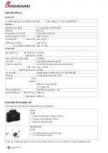 Preview for 17 page of Landmann 12791 Assembly And Operating Manual