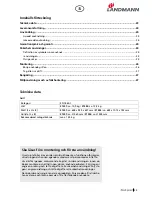 Preview for 23 page of Landmann 31341 Assembly And Operating Manual