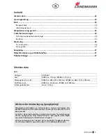 Preview for 33 page of Landmann 31341 Assembly And Operating Manual