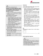 Preview for 41 page of Landmann 31341 Assembly And Operating Manual