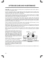 Preview for 20 page of Landmann 3215GS Assembly And Operation Manual