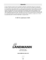 Preview for 28 page of Landmann 32961 Assembly, Care And Use Instructions