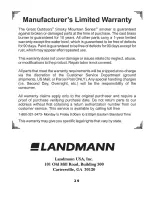 Preview for 29 page of Landmann 3875GWLACR Assembly And Owner'S Manual