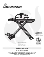 Preview for 1 page of Landmann 42255 Assembly, Care And Use Instructions