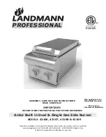Preview for 1 page of Landmann 43106 Assembly, Care And Use Instructions