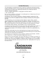 Preview for 24 page of Landmann 43106 Assembly, Care And Use Instructions