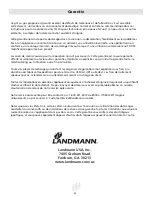 Preview for 44 page of Landmann 45027 Assembly, Care And Use Instructions