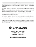 Предварительный просмотр 32 страницы Landmann 470220 Assembly And Operating Instructions Manual