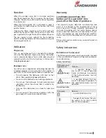 Preview for 5 page of Landmann Atracto Assembly And Operating Manual