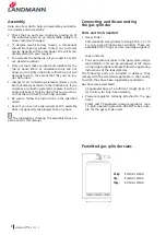 Preview for 8 page of Landmann Avalon PTS Plus 5.1 Plus 12122 Assembly And Operating Manual