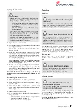 Preview for 11 page of Landmann Avalon PTS Plus 5.1 Plus 12122 Assembly And Operating Manual