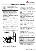 Preview for 3 page of Landmann Avalon series Assembly Instruction Manual