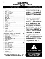 Preview for 4 page of Landmann BLACK DOG 42 XT Assembly And Operating Instructions Manual