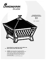 Предварительный просмотр 1 страницы Landmann Brooke Assembly And Use Instructions