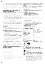 Preview for 42 page of Landmann EB1001-GS Assembly And Operating Instructions Manual